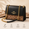Elegant Gold Chain Crossbody Shoulder Bag