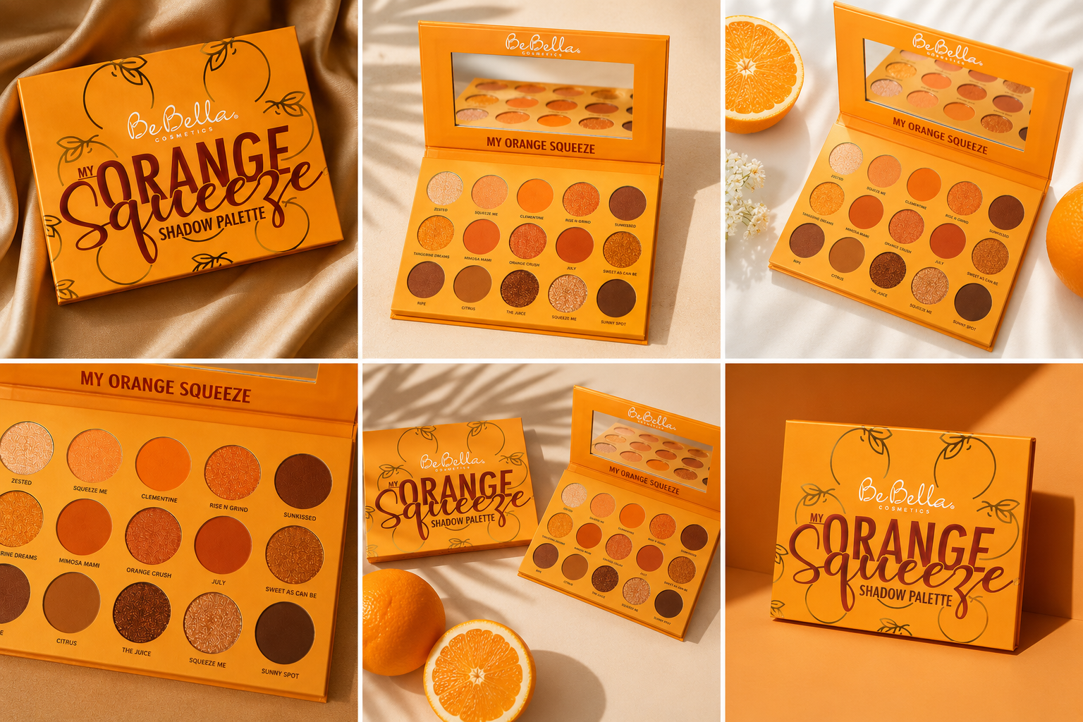 BeBella Cosmetics My Orange Squeeze Eyeshadow Palette